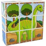 Dinozorlar 3D Manyetik Puzzle Seri 2 - (9 Mıknatıslı Küp 6 Dinazor Yapboz)