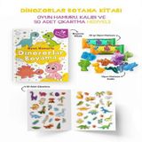 Dinozorlar Boyama Kitabı - Oyun Hamurlu - 3 Yaş + 673913