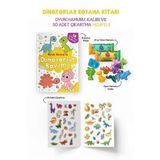Dinozorlar Boyama Kitabı - Oyun Hamuru, Oyuncak ve Çıkartma Hediyeli / 3 Yaş+