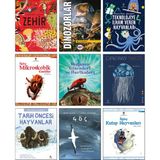 Dinozorlar Kitabı + Teknolojiye Ilham Veren Hayvanlar + Ilginç Mikroskobik Canlılar + Doğanın Gizemleri ve Harikaları + Denizanası Bahçesi + Tarih Öncesi Hayvanlar + Göç / 9 Kitap Set