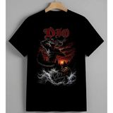 Dio Bandi Metal Sanat Mitoloji Syh Unisex Erkek Kadın Oversize Tişört Siyah - XL