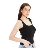 Dione Askılı Kalın Basic Atlet Bluz (Pembe,Siyah) (Siyah, s)