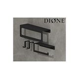 Dione Store , Metal Havluluk Arkası Askılı Ve Tuvalet Kağıdı Tutucu - Kapı Askılığı Set 3 Lü
