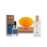 Dionesse Kırışıklık Giderici Set - 24k Altın Cilt Bakım Jeli, 5 Çiçek Tonik ve Yenileyici Reishi Sabunu - Cilt Gençleştirme, Leke Karşıtı, Anti-Aging Bakım