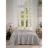 Dionisos Home Tekstil Dionisos Müslin Yorgan %100 Pamuk 9 Kat Müslin Yatak Örtüsü 220X240 - Gri - Antrasit - 220 x 240 cm