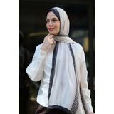 diorel V Monogram İpek Vual Şal-Siyah