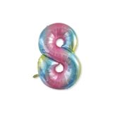 Dipak Gökkuşağı Rakam Folyo Balon (8) 34 Inç 76 Cm