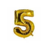 Dipak Gold ''5'' Rakamı Folyo Balon 40 Cm (16 Inç) Gold 16"5