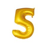 Dipak Gold Folyo Balon 34 Inç 76 Cm (5) Rakam