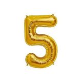 Dipak Gold Folyo Balon 40 Inç 100 Cm (5) Rakam