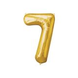 Dipak Gold Folyo Balon 40 Inç 100 Cm (7) Rakam