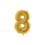 Dipak Gold Folyo Balon 40 Inç 100 Cm (8) Rakam