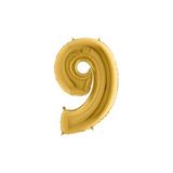 Dipak Gold Folyo Balon 40 Inç 100 Cm (9) Rakam