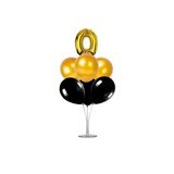 Dipak Gold/Siyah Renk 0 Yaş Balon 1 Adet Balon Standı