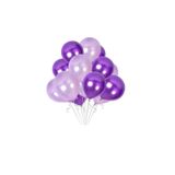 Dipak Lila/Mor Renk Metalik Balon 20 Adet