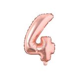 Dipak Rose Gold Rakam Folyo Balon (4) 34 Inç 76 Cm