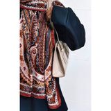 Diperla Hediyelik Elif Model Klasik Vintage Baget Kadın Çanta - Omuz ve El Çantası - 10A-Bej