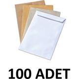 Diplomat 100 Adet Silikonlu 110 gr 24X32 cm Torba Zarf Beyaz