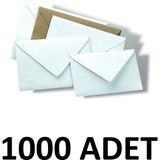 Diplomat 1000 Adet 14X20 cm Davetiye Zarfı 90 gr Beyaz