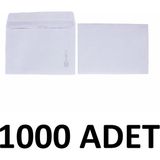 Diplomat 1000 Adet Mektup Zarfı 11.4 x 16.2 cm 70 gr Kendinden Yapışkanlı, Silikonlu Beyaz