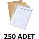 Diplomat 250 Adet (1 Koli) Silikonlu 110 gr 24X32 cm Torba Zarf Beyaz