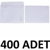 Diplomat 400 Adet Mektup Zarfı 11.4 x 16.2 cm 70 gr Kendinden Yapışkanlı, Silikonlu Beyaz