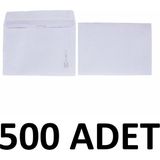 Diplomat 500 Adet Mektup Zarfı 11.4 x 16.2 cm 70 gr Kendinden Yapışkanlı, Silikonlu Beyaz