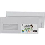 Diplomat Zarf Pencereli 10.5X24 cm Beyaz 90 gr Silikonlu 25'li 1 Paket Artlantis 105*240 mm Para Zarfı Beyaz 25 Li 1 Paket - 17x25 - Kraft - standart