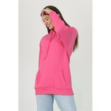 Dipmoda Kadın Kapüşonlu Kanguru Cepli Üç İplik Sweatshirt Fvr002