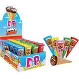Dippo Kornet Süt ve Kakao Kremalı Renkli Şeker Kaplamalı Draje Gofret 25 gr x 24'lü - 600 gr