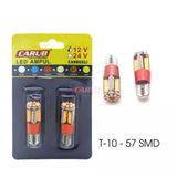 Dipsiz Led Turuncu 12V T10 57 Smd Cambus Fiber Turuncu