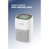 Direct Nexus Air Purifier Hava Temizleyici Uv + 4 Katmanlı Hepa-13 Filtre (Direct Nexus Türkiye Garantili) - Beyaz