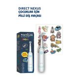 Direct NEXUS Çocuk Pilli Diş Fırçası Sticker Setli, Yumuşak Uçlu, IPX7 Su Geçirmez, 0697784738009