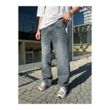 DIRECTIVE JEANS Erkek Baggy Bol Kesim Kot Pantolon jeans mavi gri