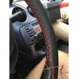 Direksiyon Kılıfı Deri Dikişli Dikmeli Direksiyon Kılıfı bej