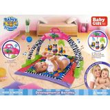 Direkstoktan Bebekler Için Duyusal Gelişim Destekli Müzikli Oyun Halısı - Ilk Yaş Oyun Alanı / Baby Gift Developmental Benefits - Siyah - Beyaz - 85 x 65 cm