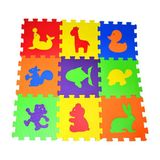 Direkstoktan Eva Puzzle Oyun Karosu 9 Parça Yer Halısı 33 cm x 33 cm Hayvanlar Temalı