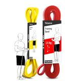 Direnç Bandı Kas Geliştirme Lastiği Fitness Pilates Cross Training Bant Yoga Push Up Barfiks Bandı (5 + 15 KG (SARI + KIRMIZI))