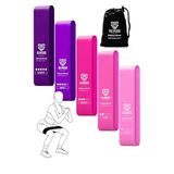 Direnç Bandı Kas Geliştirme Lastiği Fitness Pilates Cross Training Bant Yoga Push Up Barfiks Bandı (PİLATES 5li Pembe)
