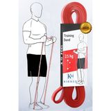 Direnç Bandı Lastiği 15 kg Fitness Pilates Cross Training Bant Egzersiz Lastiği Bandı 15 kg Kırmed