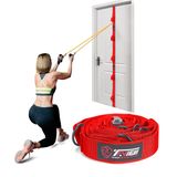 Direnç Bantları Egzersizleri için Kapı Çapa Kayışı, Ev Fitness için Çok Noktalı Çapa Spor Salonu Eklentisi, Taşınabilir Kapı Bandı Direnç Egzersiz Ekipmanları, Kurulumu Kolay, Zımbalamaz, Çivisiz