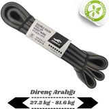 Direnç Lastiği ve Egzersiz Bandı Siyah-Gri XX-Heavy - %100 Doğal Kauçuk - Siyah - Gri