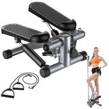 Direnç Lastikli Stepper Egzersiz Aleti, Kaymaz Pedallı Kardiyo Cihazı, Zayıflamaya Yardımcı, Kondisyon Arttırıcı, Ayarlanabilir Hidrolik Sistemli, Ev Tipi Fitness ve Kardiyo Antrenman Platformu