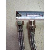 Diril Yapı Market 70 cm Kalın Çelik Örgülü Bağlantı Hortumu 1/2r*1/2n (25 Ad) - Gümüş - Gri - 30/100