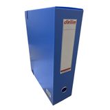 Dirilim Plastik arşiv klasörü 29x10x36cm oluklu plastik mavi lastikli sırt etiketli metal parmak halkalı arşiv kutusu 36x10x29cm (5)