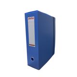 Dirilim Plastik arşiv klasörü 29x10x40cm oluklu plastik mavi lastikli sırt etiketli metal parmak halkalı arşiv kutusu 40x10x29cm (50)