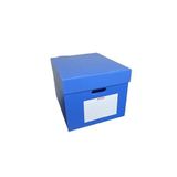 Dirilim Plastik Arşiv Kutusu 41x35x30H geniş 5 klasör kapasiteli gri renkli oluklu plastik arşiv ve taşıma kutusu sağlan ve suya dayanıklı corrugated plastic sheets (mavi)