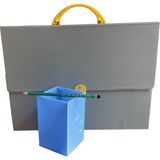 Dirilim Plastik Resim Çantası ve Proje Çantası 25X35CM Ilkokul Resim Çantası - Gri