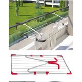 Dirsekli Balkon Kurutmalık Siyah - Balkon Askısı Çamaşırlık Balkon Demirinde Çamaşır Kurutma