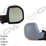 Dış Dikiz Aynası Sağ Berlıngo-partner 08 Elektrikli Isıtmalı Sensörlü Astarlı Konveks Vm-6118ehpsr